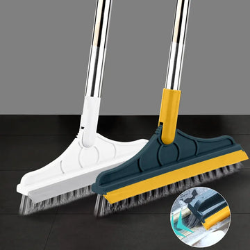 2In1 Rotating Floor Scrub Long Handle Brush
